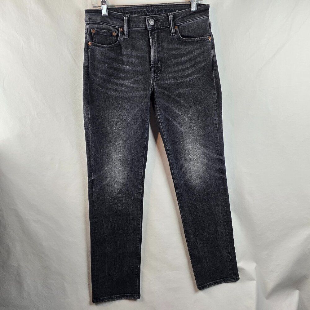 American Eagle Jeans Mens 30x32 Black Next Level Flex Straight Stretch Denim
